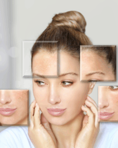 Frau mit strahlender Haut – Symbol für Hautanalyse und Anti-Aging-Pflege bei Bio Beauty Attack in Gütersloh.