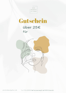 Beauty Gutschein 25 Euro für Kobido Gesichtsmassage und Gesichtsbehandlung in Gütersloh